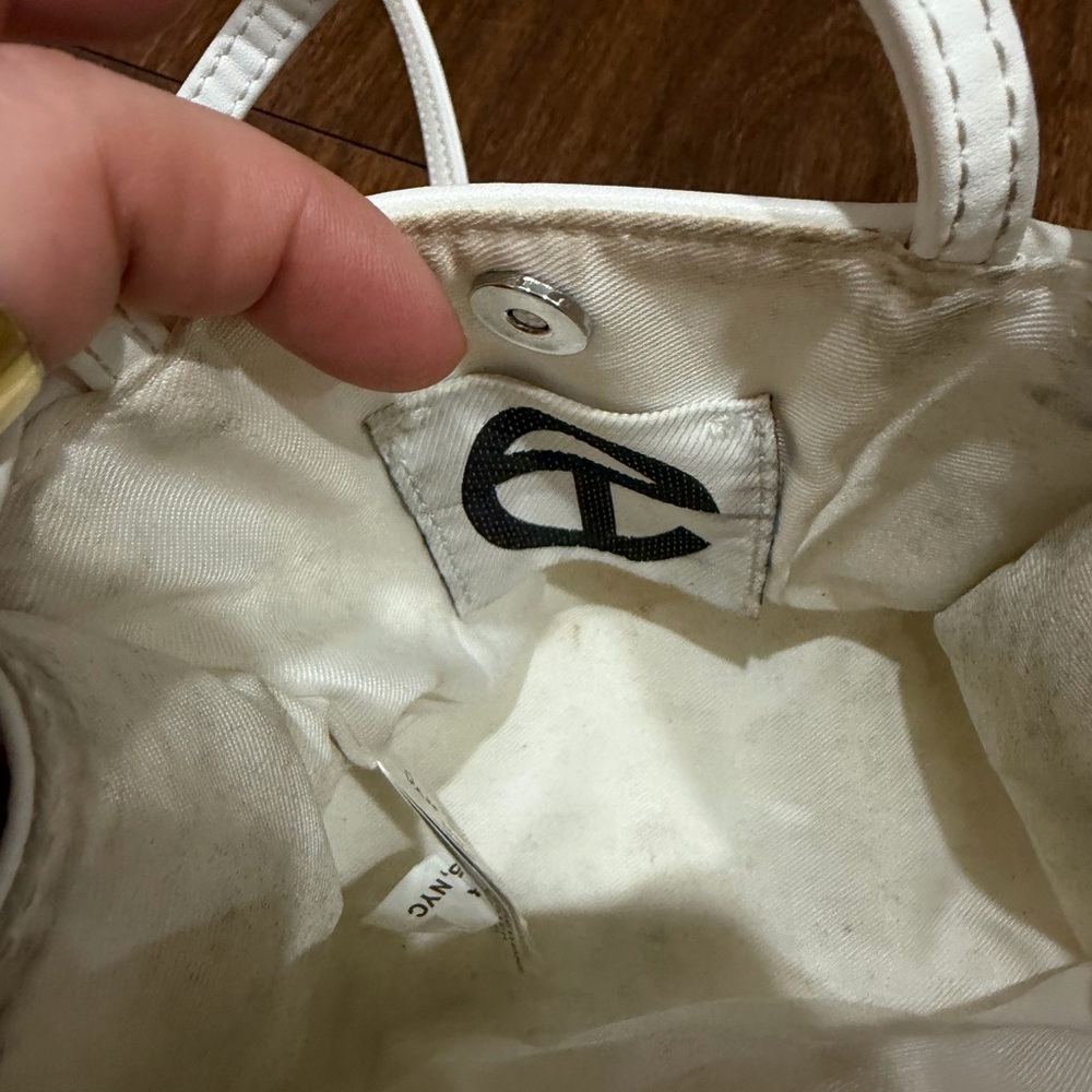 Telfar White Mini Shopping Bag - Picture 6 of 8